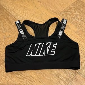 Black Nike sports bra